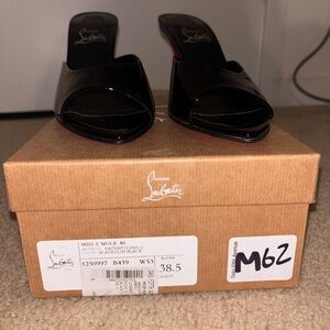 Christian Louboutin Black Mules